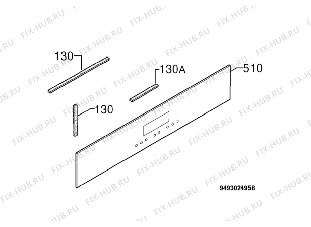 Взрыв-схема плиты (духовки) Zanussi ZBP1165X - Схема узла Command panel 037